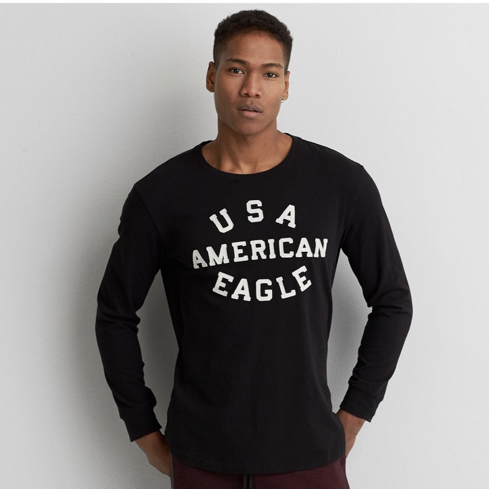 AE ACTIVE FLEX LONG SLEEVE GRAPHIC TEE